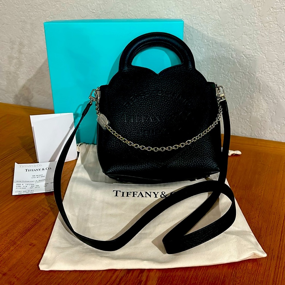 Brand new Tiffany & Co black bag. Can be worn as a tote or crossbody